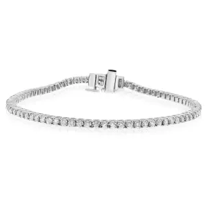 14k White Gold Diamond Tennis Bracelet 1.00 ctw