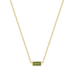 Ania Haie Luxury 14kt Gold Necklace with Stunning Tourmaline Accent