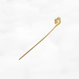 Auspicious Cloud Hair Stick Satin Gold