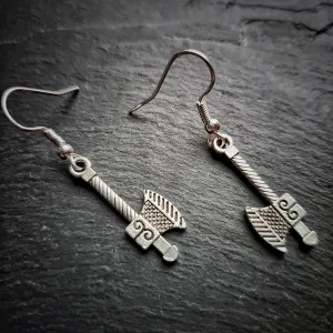 Axe Earrings Hatchet Earrings Viking Jewelry