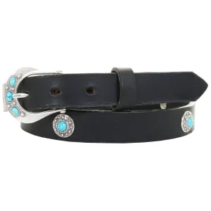 B1182 - Black Harness Leather Belt