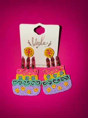 Birthday Cake Earrings