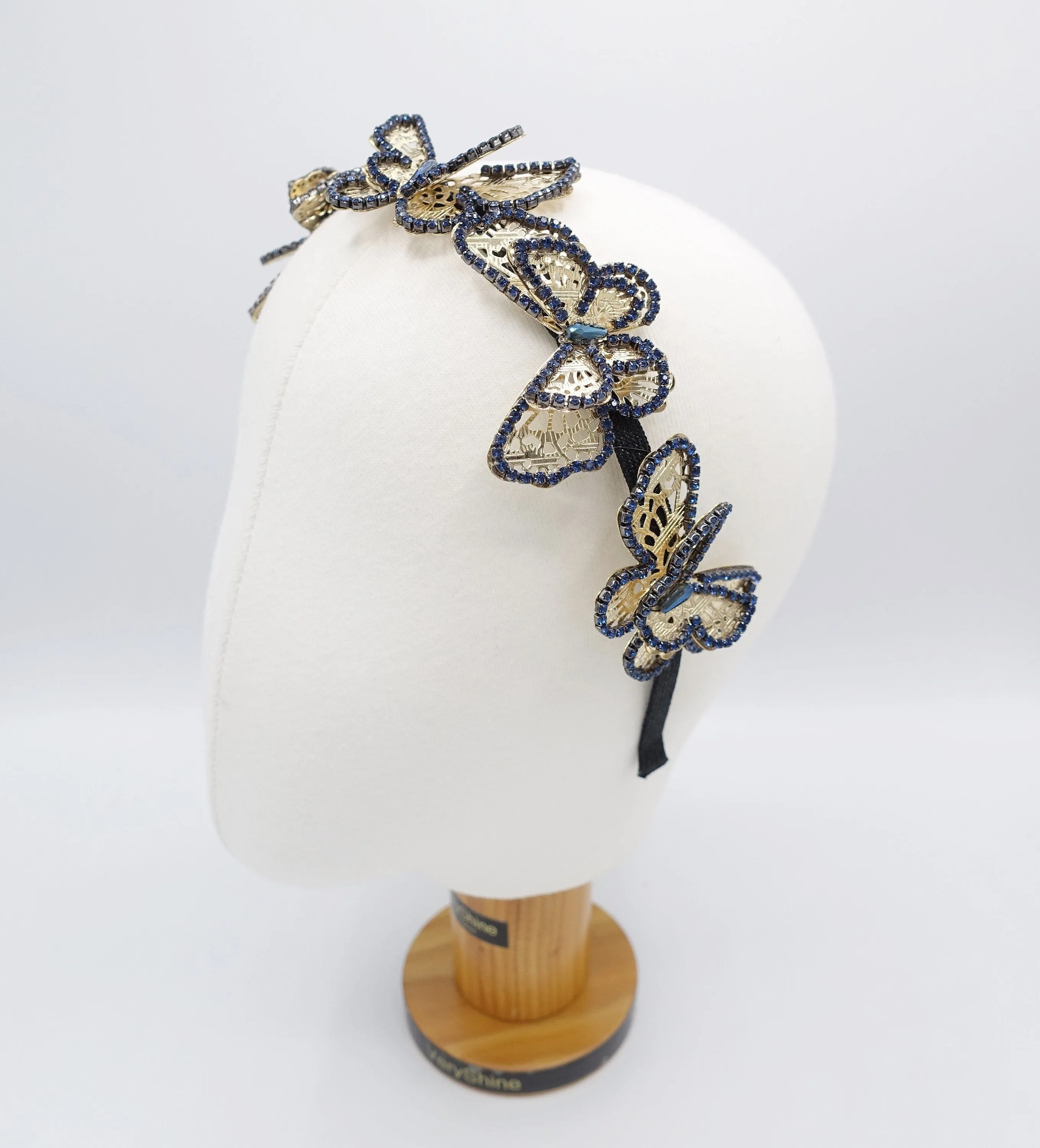 butterfly metal headband for women