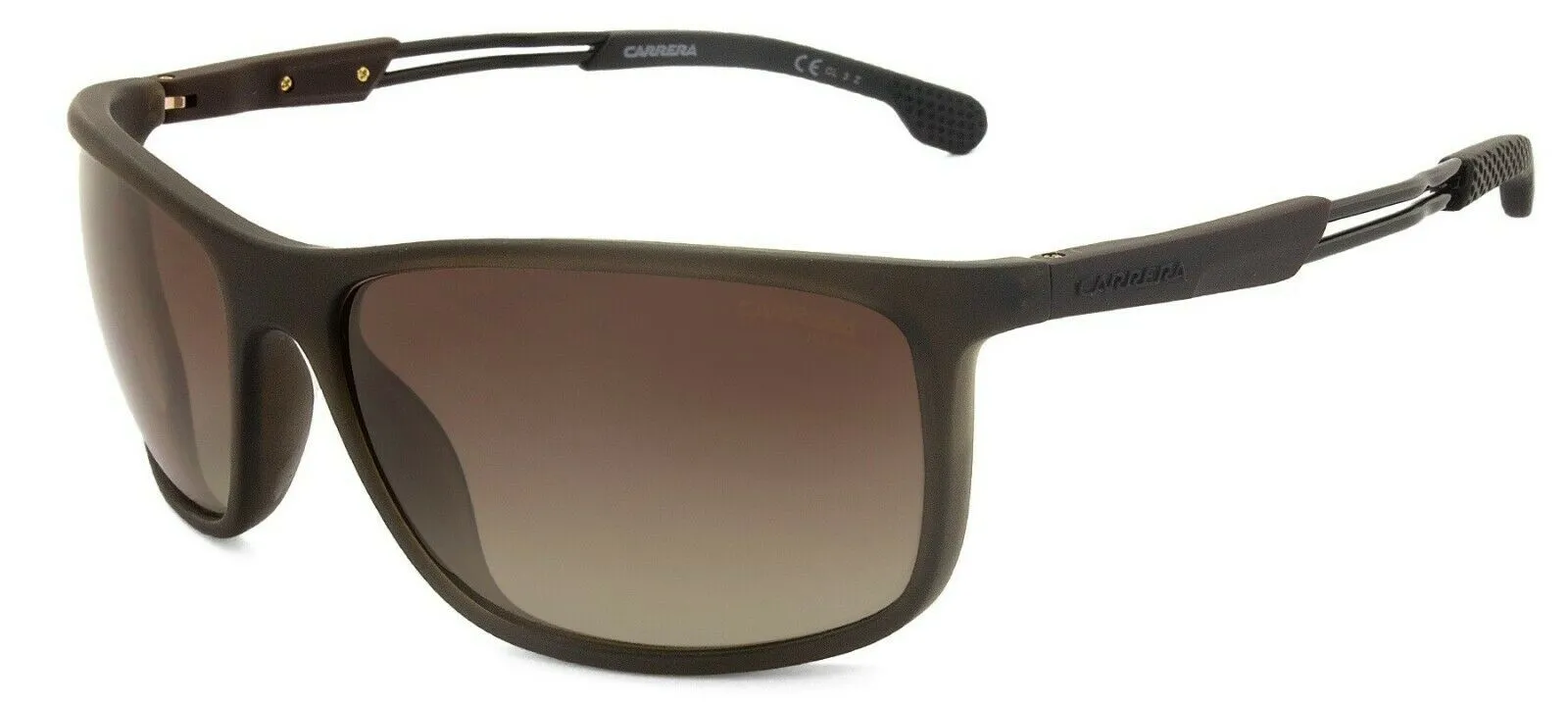 Carrera Polarized Brown Gradient Rectangular Men's Sunglasses