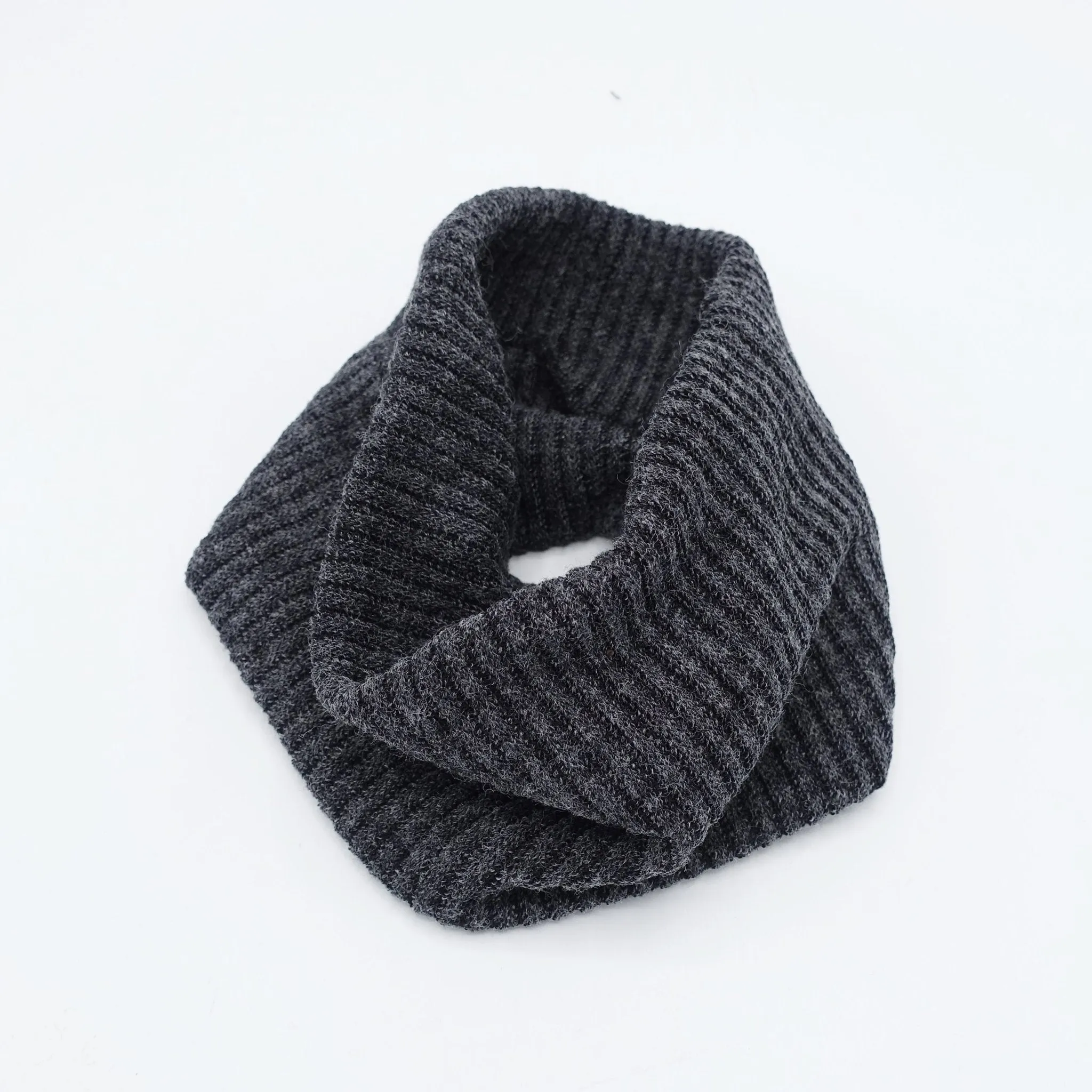 corrugated knit headwrap multi-functional headband Winter neck warmer