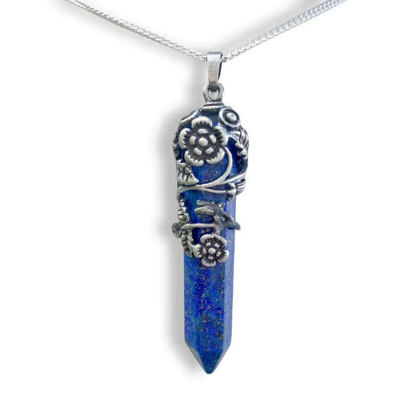 Flower Wrap Pendant Necklace