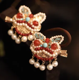 Hair Clip: Lion Dance