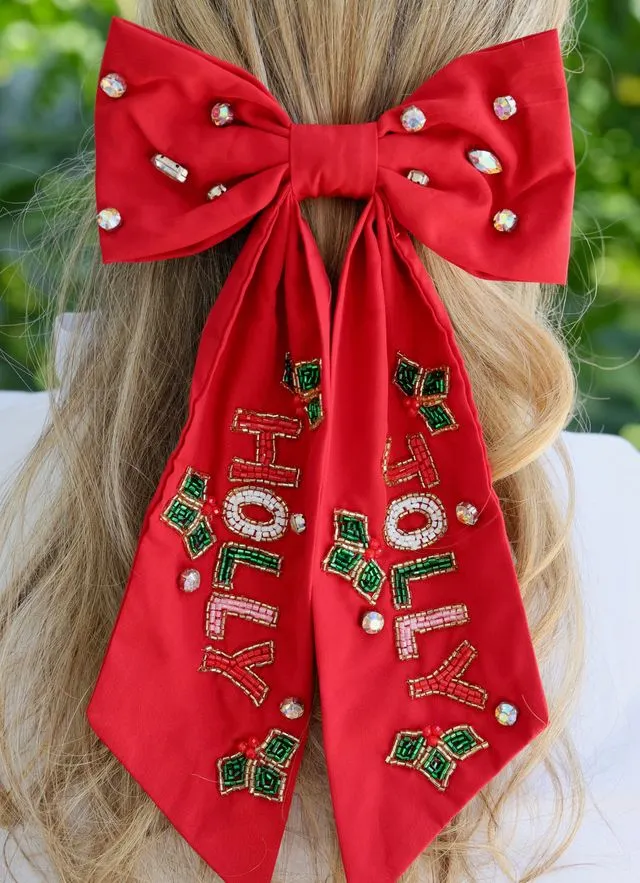 Holly Jolly Hair Bow