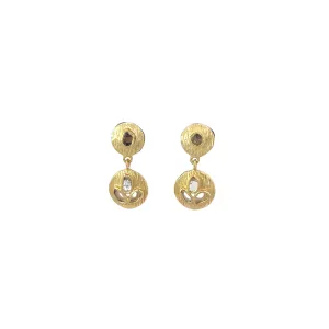 Jorge Revilla Diamond Sparkles Drop Earrings