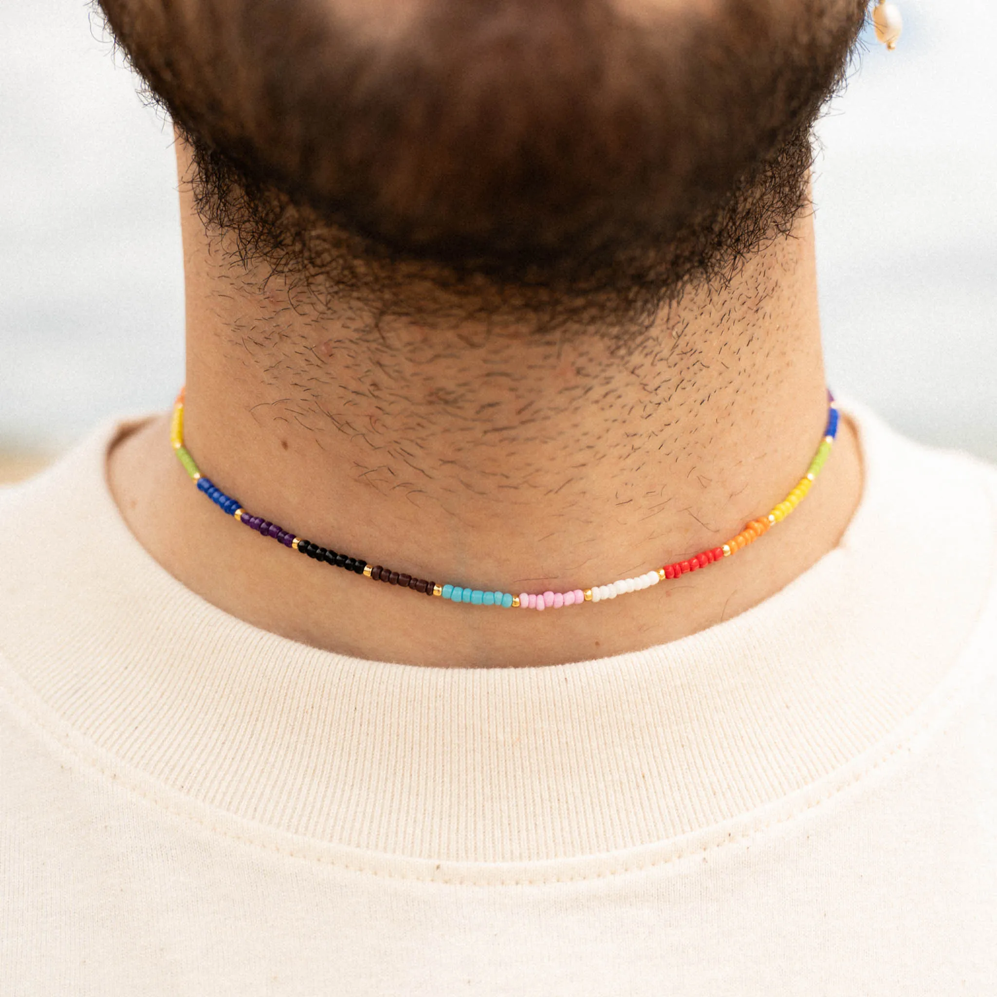 Just Like Us Pride Kebebasan Beaded Necklace