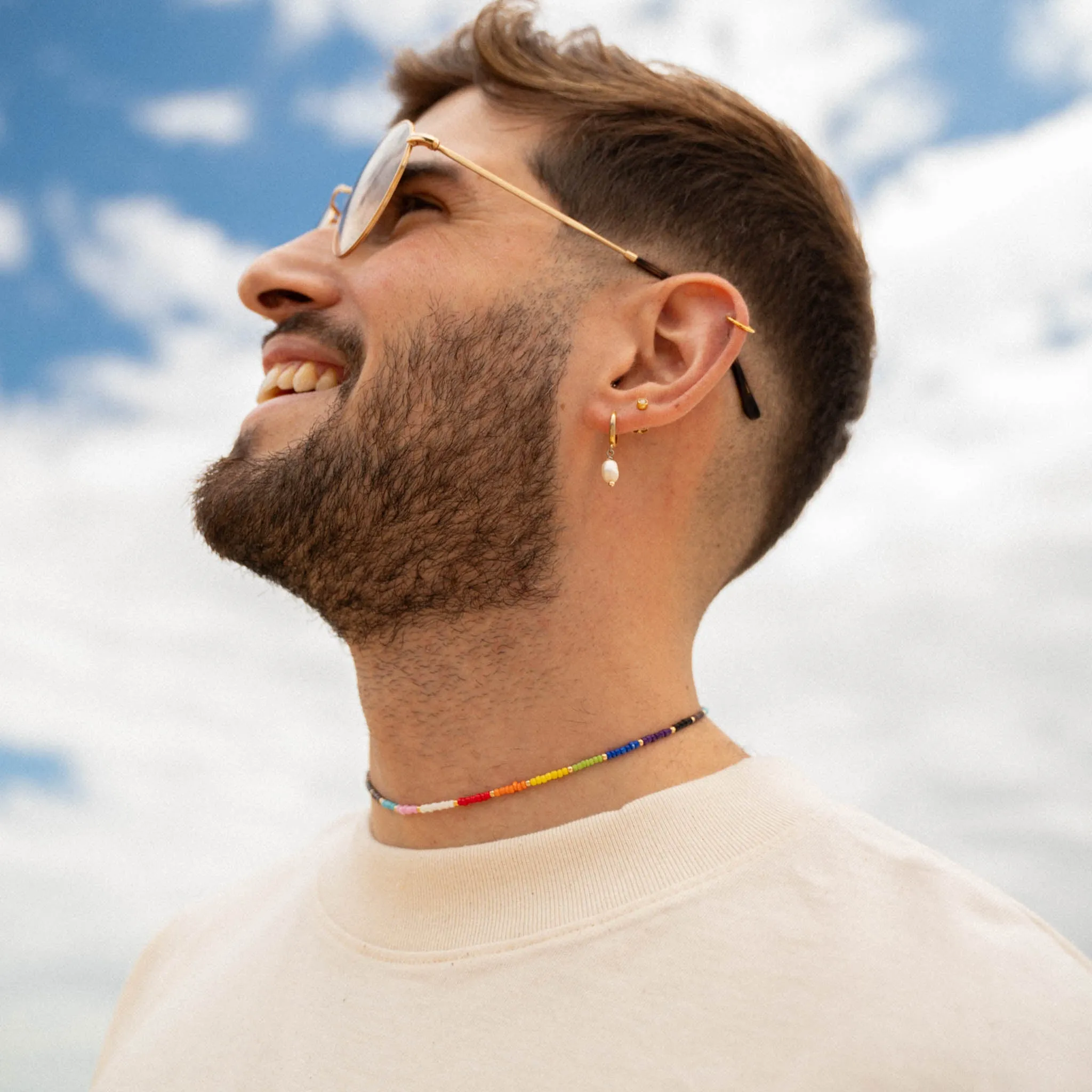 Just Like Us Pride Kebebasan Beaded Necklace