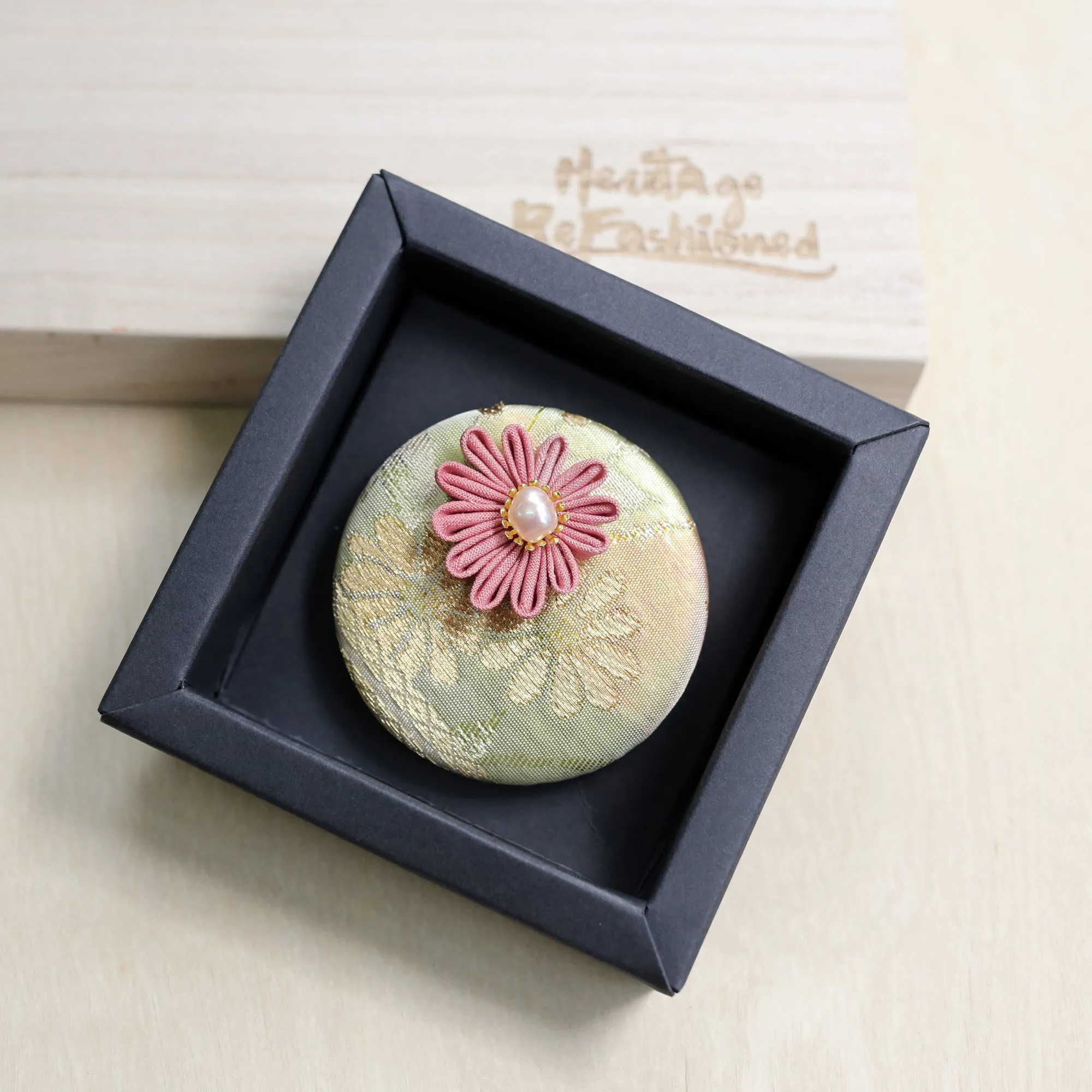 Kimono Silk Flower Hair Tie | Chrysanthemum