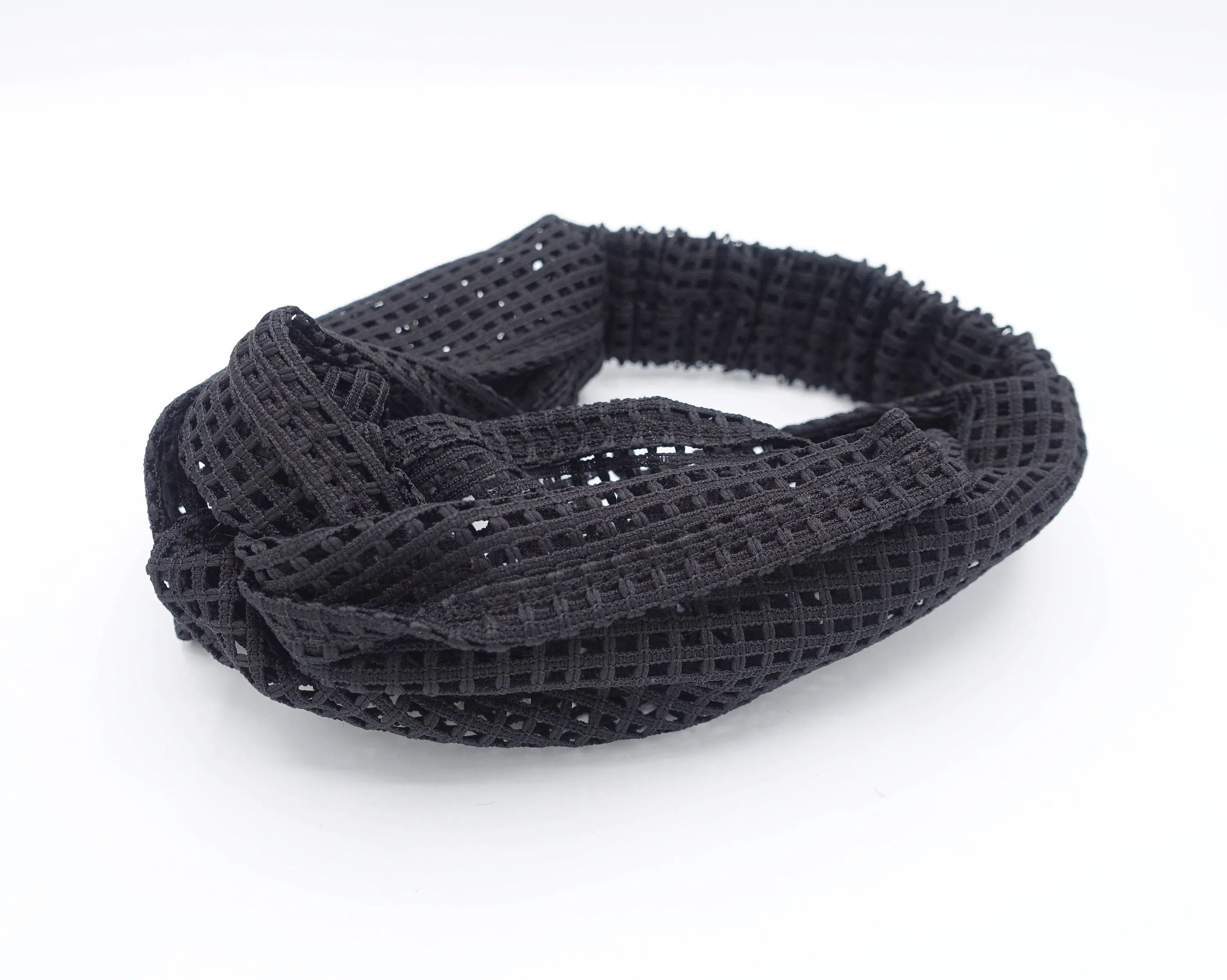 mesh turban headband for women