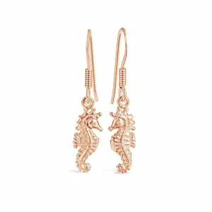 Seahorse Earrings | Rose Gold