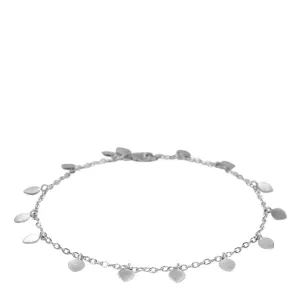 Sterling Silver Lotus Petal Anklet